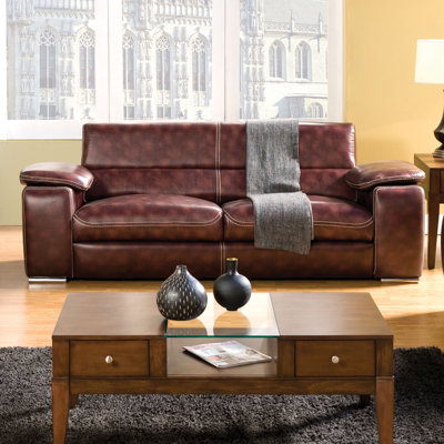 JEG-7132-CXO-T XHX1118 Hokku Designs Esteban Leatherette Sofa