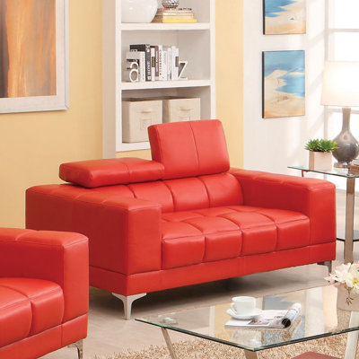 JEG-7734SE-MW XHX2130 Hokku Designs Derrikke Plush Loveseat Upholstery