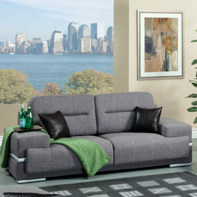 JEG-7718HZ-MW XHX2077 Hokku Designs Camberg Plush Loveseat