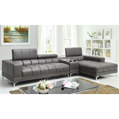 Hokku Designs JEG-7770HZ-DT-TFD Derrikke Sectional Upholstery