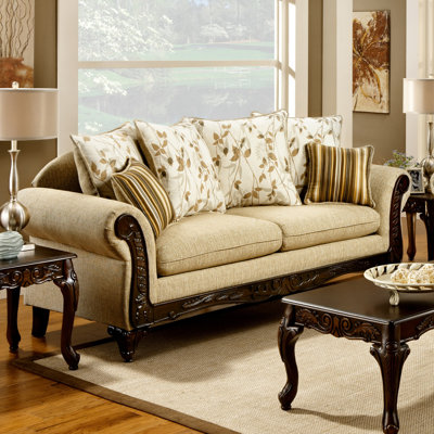 JEG-8546-TG XHX1101 Hokku Designs Aveline Cotton Sofa