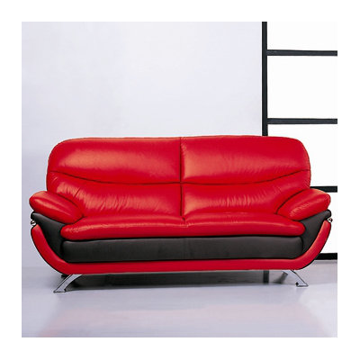 Jonus R/B Sofa Set BVF1247 Hokku Designs Jonus Leather Sofa