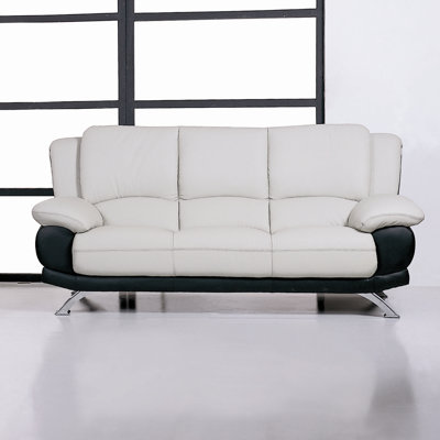117 Sofa Set BVF1315 Hokku Designs Caelyn Leather Sofa