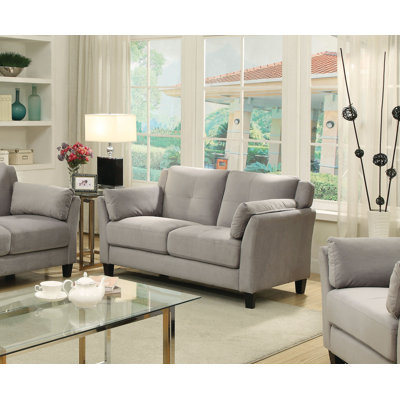 KUI7584 27203865 KUI7584 Hokku Designs Sheena Contemporary Tufted Loveseat