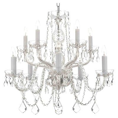 Harrison Lane 10 Light Crystal Chandelier T40-134