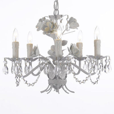 Harrison Lane Garden 5 Light Crystal Chandelier T40-368
