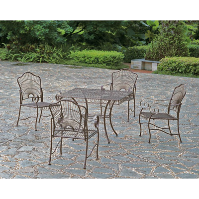 Global Caravan 3483 - Sun Ray Patio Furniture Dining Set: 3483