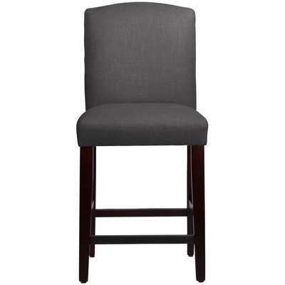 Nadia 26 inch Bar Stool Body Fabric: Linen Cindersmoke