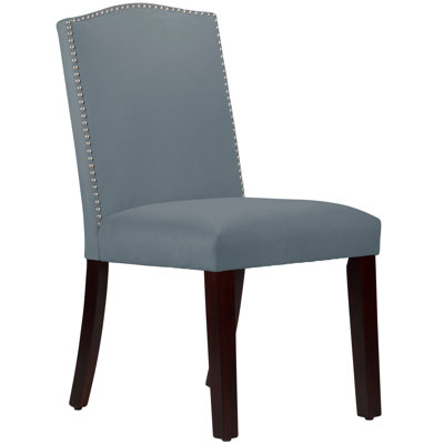 Nadia Parsons Chair with Nail Buttons Upholstery Velvet Ocean