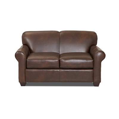 CSTM2033 26962795 CSTM2033 Custom Upholstery Jennifer Leather Loveseat Leather