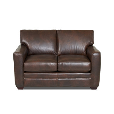 CSTM2026 26962745 CSTM2026 Custom Upholstery Carleton Leather Loveseat Leather