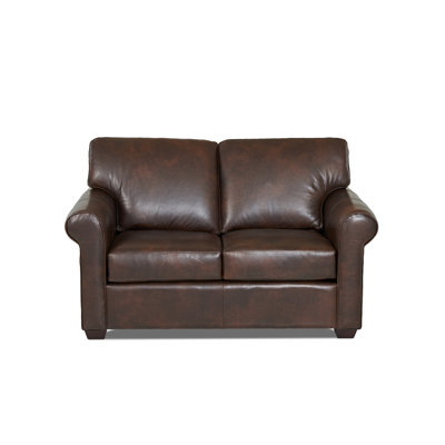 CSTM2023 26962725 CSTM2023 Custom Upholstery Rachel Leather Loveseat Leather
