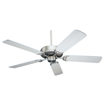 52 Masterbuilder 5 Blades Ceiling Fan Finish: Pewter