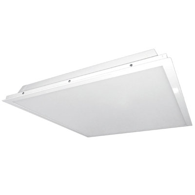 2 Light Flush Mount Size: 4.7 H x 23.7 W x 23.7 D Ballast: Without Emergency Bulb Color Temperature: 4000K