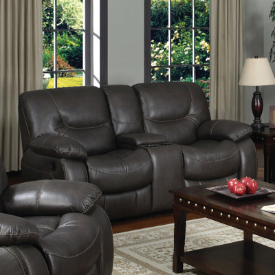 3470-2CR PLKH1038 E-Motion Furniture Mt. Garibaldi Leather Reclining Loveseat
