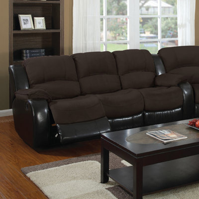 3154-3R PLKH1067 E-Motion Furniture Mt. Rainier Reclining Sofa