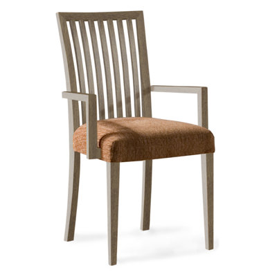 Model 24 Arm Chair Upholstery: Galaxy, Finish: Nantucket