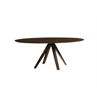 Nova Dining Table Finish: Java, Table Top: Strata Top, Size: 29 inch H x 36 inch - 42 inch W x 70 inch D