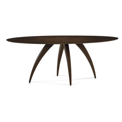 Ella Dining Table Finish: Flax, Table Top: Smooth Top