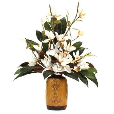 Magnolias in Oriental Vase image