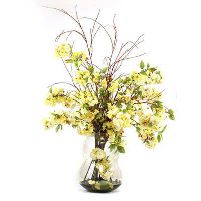 Blossoms in Glass Vase image