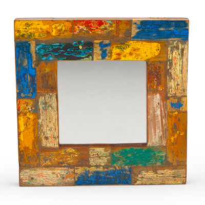 Wish Craft Reclaimed Wood Mirror image