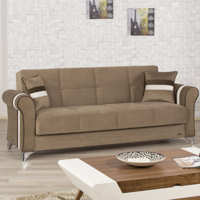 ML-BROWN KLDF1006 Casamode Functional Furniture Metro Life Futon Convertible Sleeper Sofa