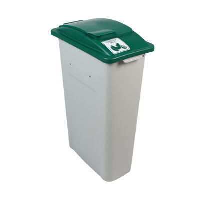 Waste Watcher® Compost Solid Lift Single 23 Gallon Recycling Bin Color: Gray/Green Waste Watcher® Compost Solid Lift Single 23 Gallon Recycling Bin Color: Gray/Green