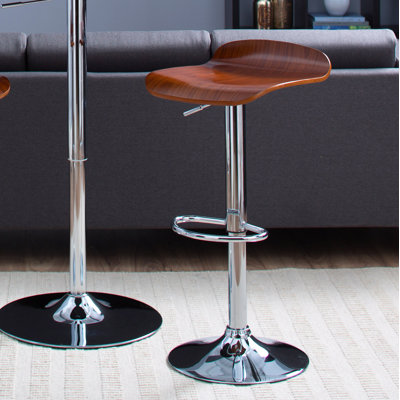 Beth Adjustable Height Swivel Bar Stool (Set of 2)