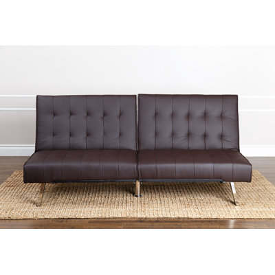 ZIPC2276 27052558 ZIPC2276 Zipcode Design Chloe Foldable Futon Leather Convertible Sofa