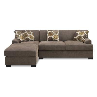 Zipcode Design ZIPC3519 30349256 Natalee Reversible Chaise Sectional Upholstery