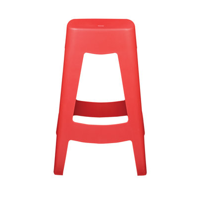 Maxwell Bar Stool (Set of 4) Finish: Red