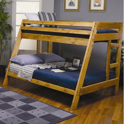 Wildon Home ® San Anselmo Twin over Full Bunk Bed with Built-In Ladder