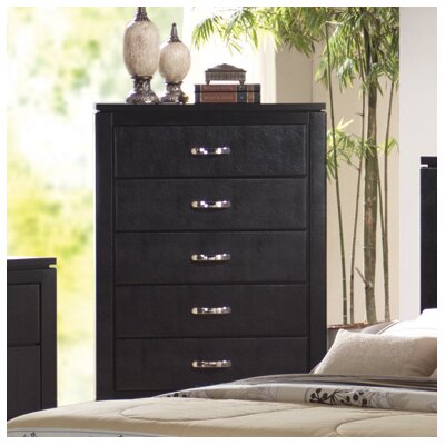 Wildon Home ® Kearny 5 Drawer Faux Leather Chest