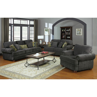 Wildon Home 504401 Crawford Chenille Living Room Collection