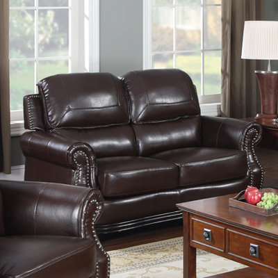 NU112690-02 LKPH1034 Flair Swain Bonded Leather Loveseat