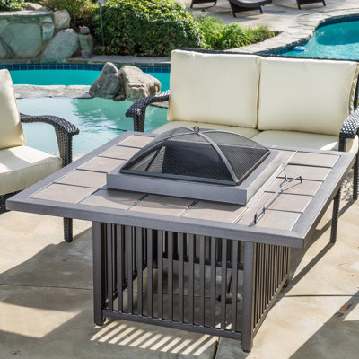 Home Loft Concepts Fome1109 22813146 Cicero Aluminum Wood Burning Home Loft Concepts Fome1109 22813146 Cicero Aluminum Wood Burning Fire Pit Table