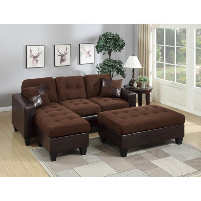 HAZE1774 32236689 Hazelwood Home Brown Sectionals