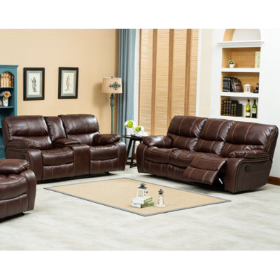 U-14000-S BROWN Hazelwood Home Living Room Sets