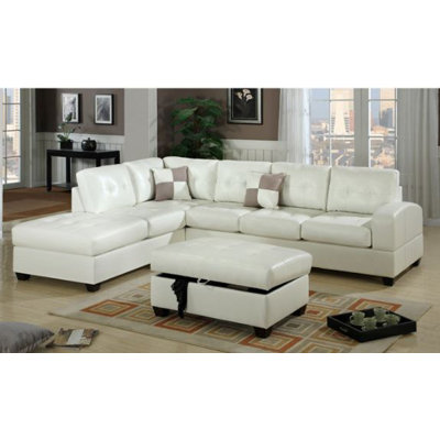 Andover Mills ANDO4341 32428122 Corporate Reversible Chaise Sectional Upholstery