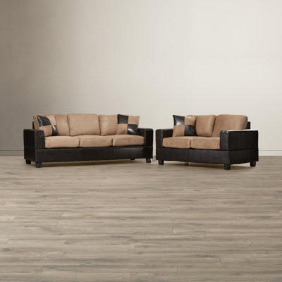 Andover Mills ANDO4354 Corporate 2 Piece Sofa and Loveseat Set Upholstery