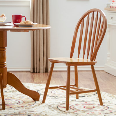 Amber Side Chair (Set of 2) Side Chair Finish: Spice Oak