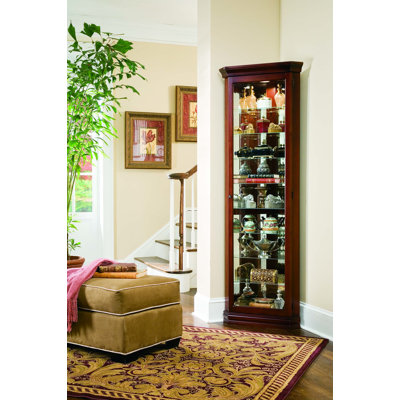 Elm Farm Corner Curio Cabinet Finish: Victorian Cherry