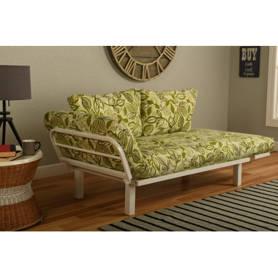 Ebern Designs EBND5038 Everett Convertible Lounger in Lahania Luau Futon and Mattress