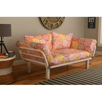 Ebern Designs EBND5039 Everett Convertible Lounger in Olivia Futon and Mattress