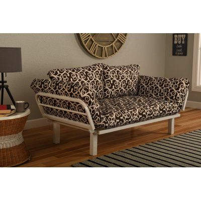 Ebern Designs EBND5043 Everett Convertible Lounger in Sabine Futon and Mattress