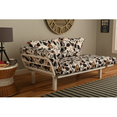 Ebern Designs EBND5046 Everett Convertible Lounger in Tanglewood Futon and Matress