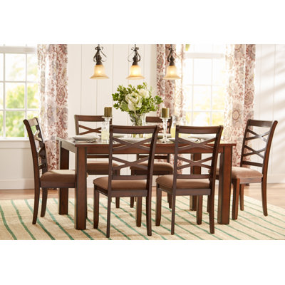 Crossback 7 Piece Dining Set