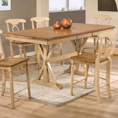 Courtdale Counter Height Dining Table Finish: Almond / Wheat