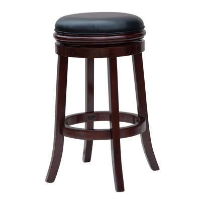 Bristol 29 inch Swivel Bar Stool Finish: Cherry